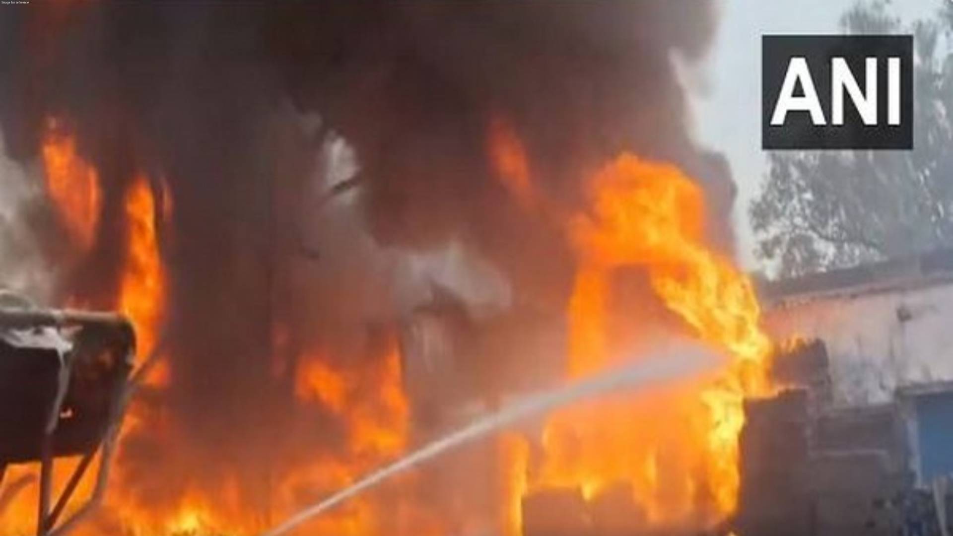 Jharkhand: Massive fire breaks out at godown in Jamshedpur